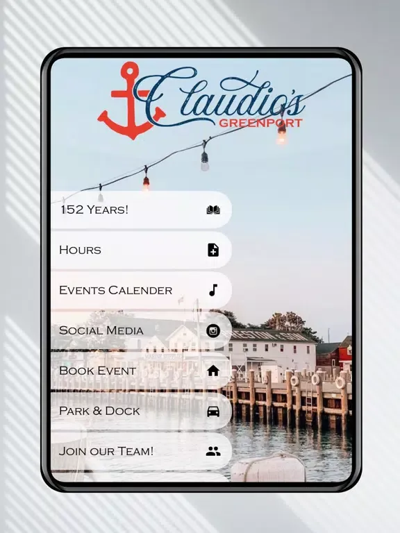 Claudio's Restaurant iPad  Screenshots